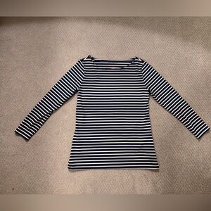 Vineyard Vines Navy and White Striped Top
